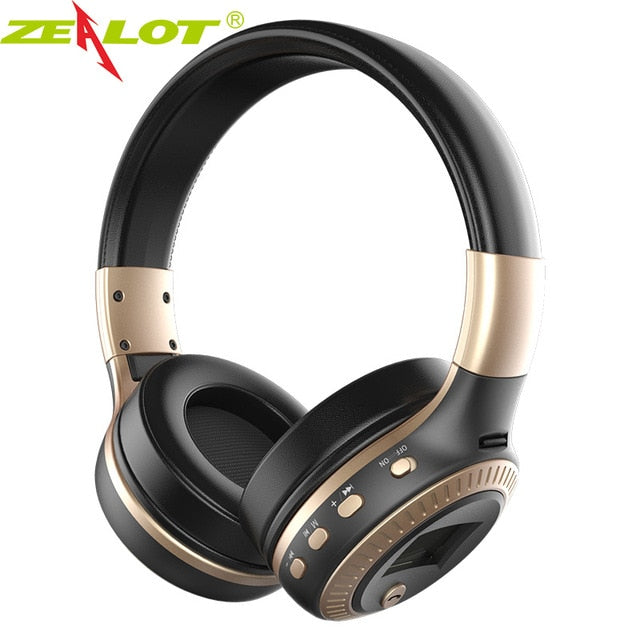 ZEALOT B19 Stereo Bass Bluetooth Headphones with FM Radio