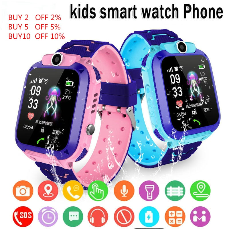 Q12 IP67 Waterproof Children's SOS Smart Watch